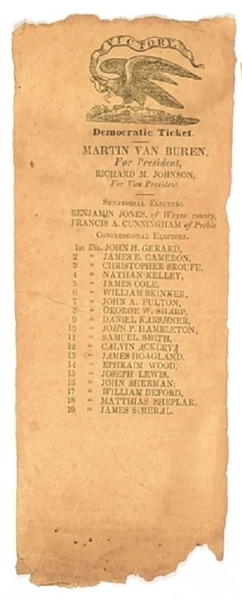 Van Buren Paper Ballot