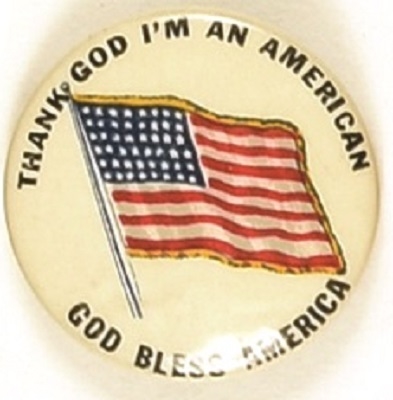 Thank God Im an American World War II Era Pin