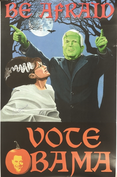 Be Afraid, Brian Campbell Frankenstein Poster