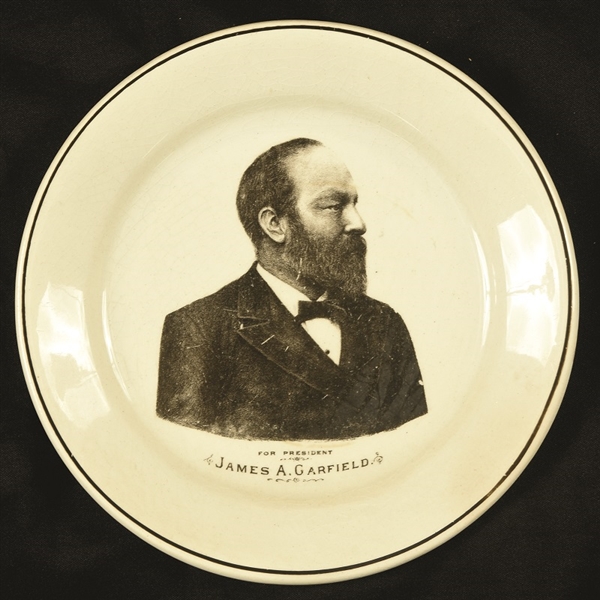 James Garfield for President China Plate