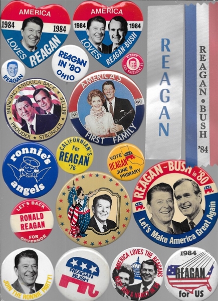 Ronald Reagan Collection of 150 Pins