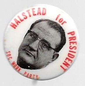 Halstead SWP 1968 Presidential Pin 