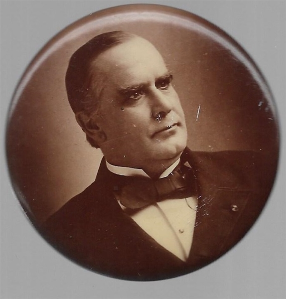 McKinley Large Sepia Celluloid 