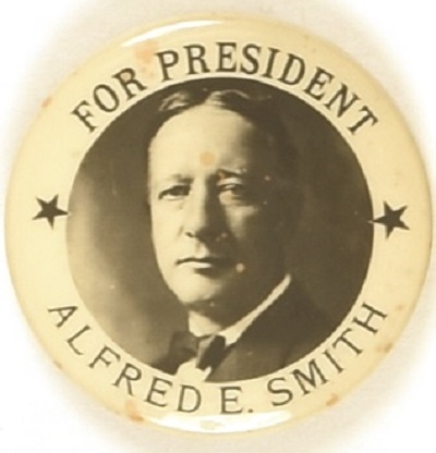 Smith for President Pair of Stars Celluloid, Different Photo
