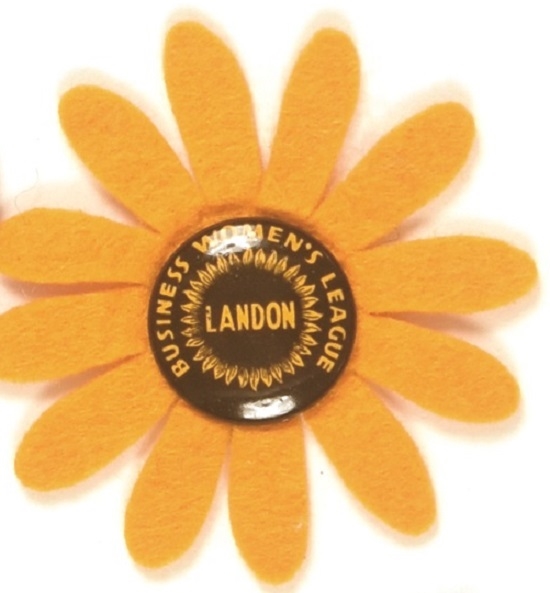 Landon Business Womens League Pin and Sunflower