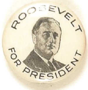 Roosevelt for President Scarce Celluloid
