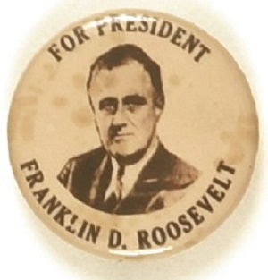 Franklin D. Roosevelt for President Celluloid
