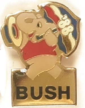 Bush 1988 Elephant Clutchback Pin