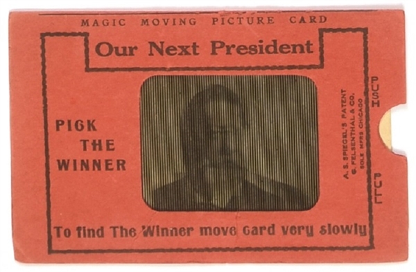 Taft, Wilson, Roosevelt Flasher Trade Card