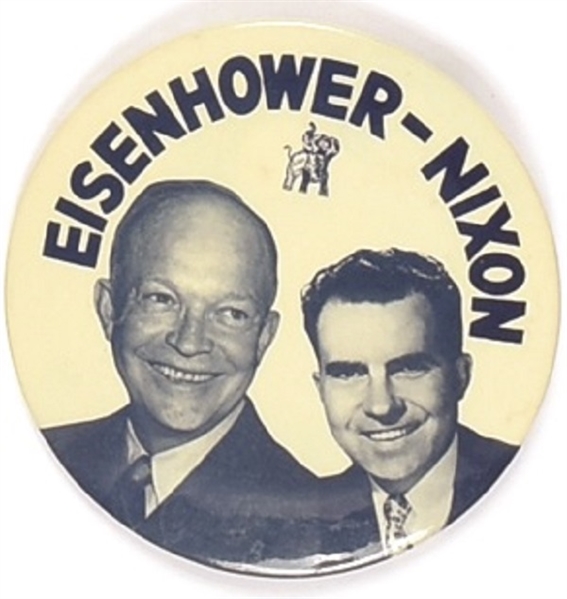 Eisenhower, Nixon 4 Inch Blue Jugate