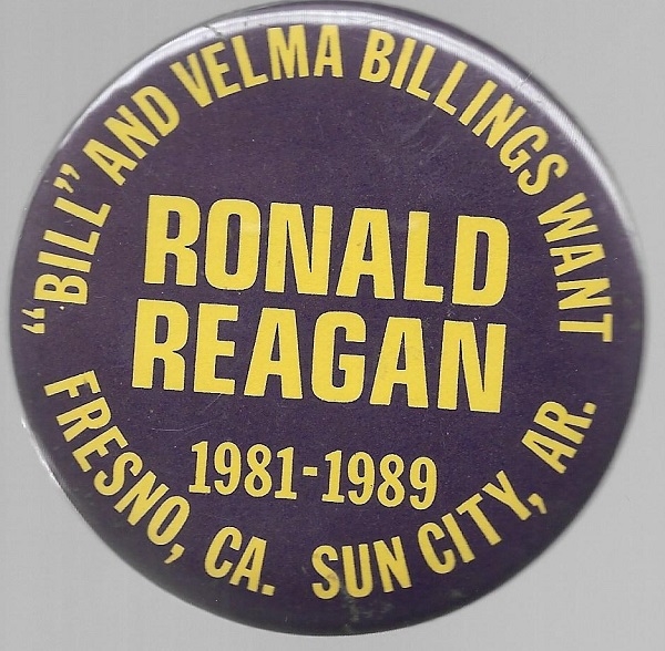 Reagan Bill and Velma Billings 