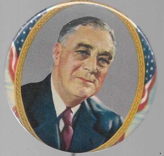 Roosevelt Larger Size Flag Pin 