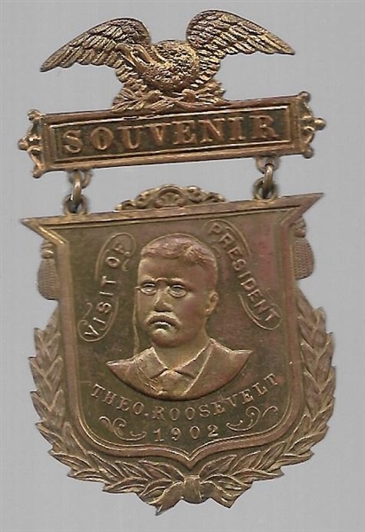 Roosevelt 1902 Visit Souvenir Medal 