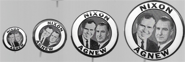 Nixon-Agnew Set of Four Jugates 