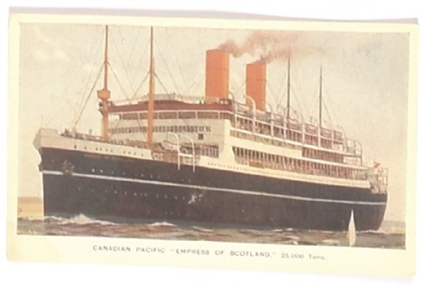 Empress of Scotland Postcard