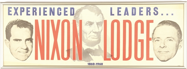 Nixon, Lodge, Lincoln Experience Counts Poster