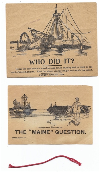 The Maine Question Spanish-American War Novelty