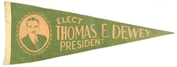 Elect Thomas Dewey Green Pennant