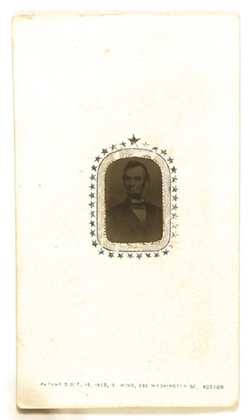 Abraham Lincoln Ferrotype Card