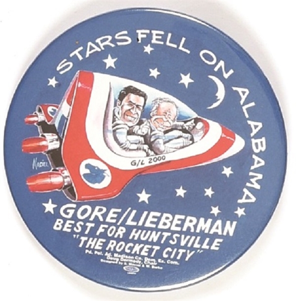 Gore Stars Fell on Alabama 3 Inch Space Pin