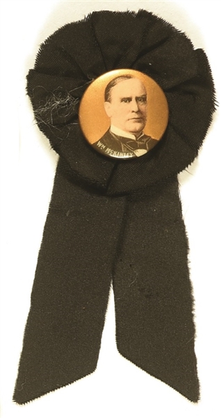 McKinley Pin with Mourning Ribbons