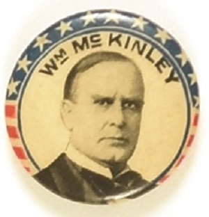 William McKinley Stars and Stripes Pin