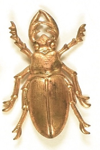 McKinley Gold Bug Pinback