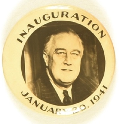 Roosevelt 1941 Inauguration Celluloid