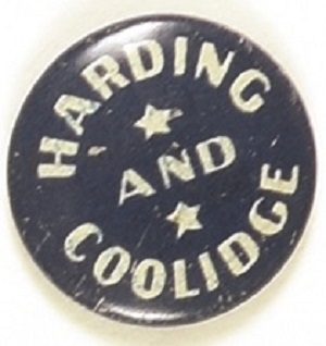 Harding, Coolidge Blue and White Stars Litho