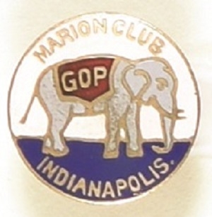 Harding Marion Club Indianapolis Enamel Stud