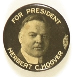 Herbert Hoover for President Celluloid