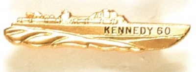 Kennedy Gold PT 109 Pinback