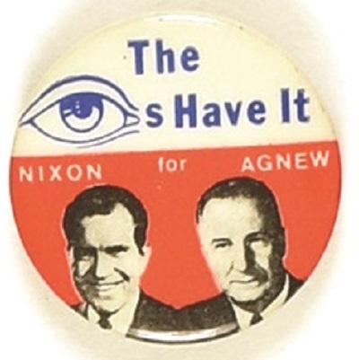Nixon, Agnew Eyes Have It