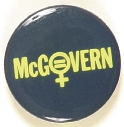 Women for McGovern Blue Celluloid