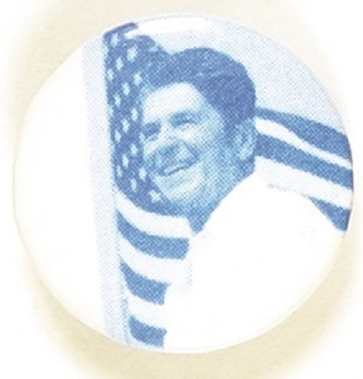 Reagan US Flag Celluloid
