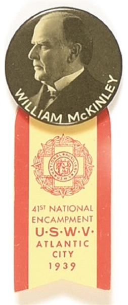 McKinley War Veterans Pin and Ribbon