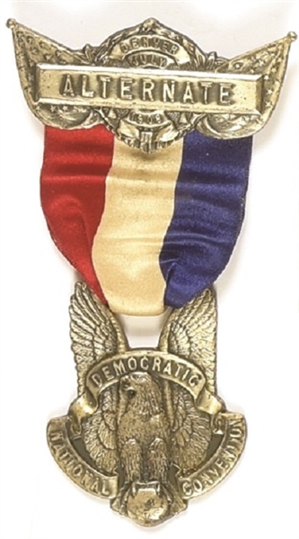Bryan 1908 Democratic Convention Badge