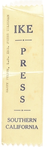 Eisenhower Southern California Press Ribbon