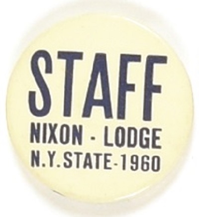 Nixon, Lodge NY Staff Pin