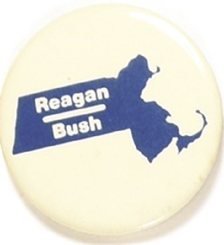 Reagan, Bush 1980 Massachusetts