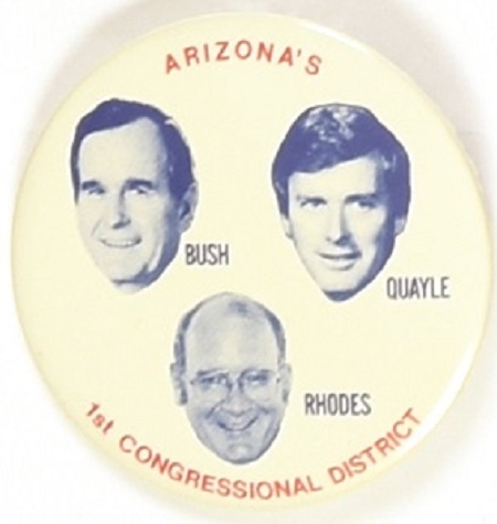 Bush, Quayle, Rhodes Arizona Coattail