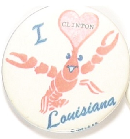 Louisiana for Clinton 1992 Crawfish Celluloid