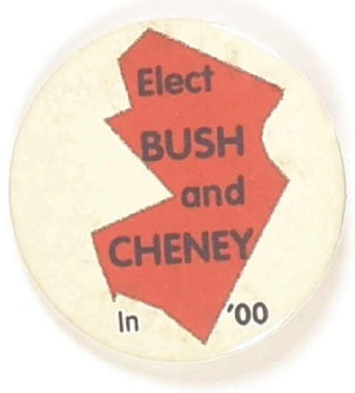 Elect Bush and Cheney New Jersey Celluloid