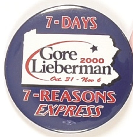 Gore, Lieberman Pennsylvania 7 Days