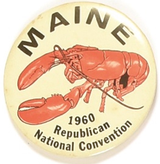 Nixon Maine 1960 Convention Lobster Pin