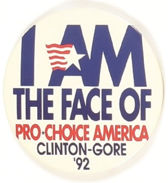 Clinton Face of Pro-Choice America