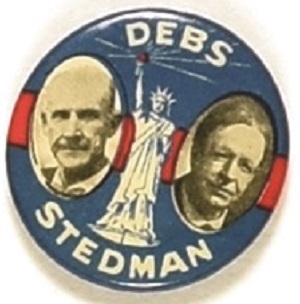 Debs, Stedman Statue of Liberty Socialist Jugate
