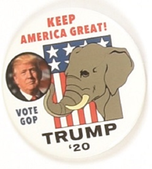 Trump Keep America Great Elephant Pin