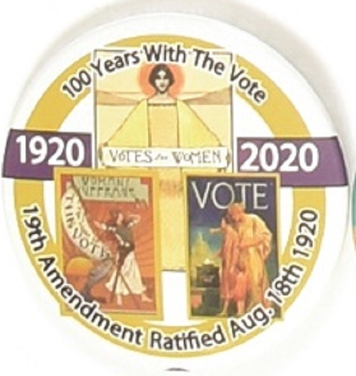 Suffrage 100 Years Anniversary Pin