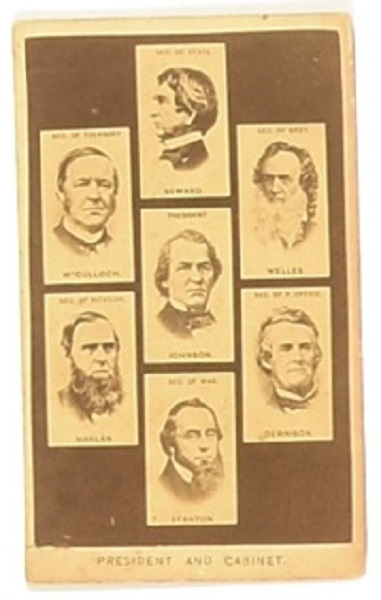 Andrew Johnson and Cabinet CDV